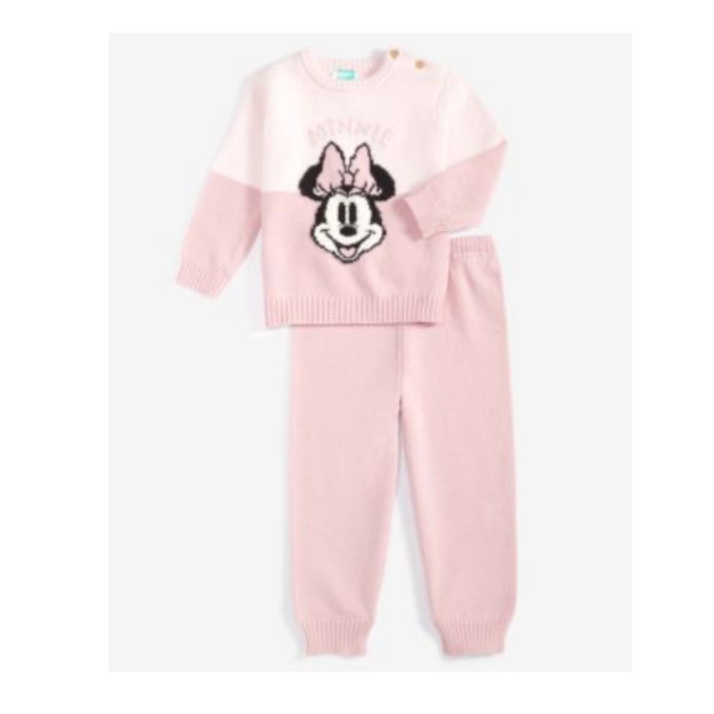 Disney Baby Girls Minnie Mouse Sweater & Pants, 2 Piece Set